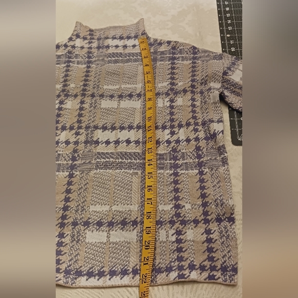 💰RACHAEL ZOE Knit Top Mock Turtle Neck Log Sleeves  NWT - Picture 3 of 5